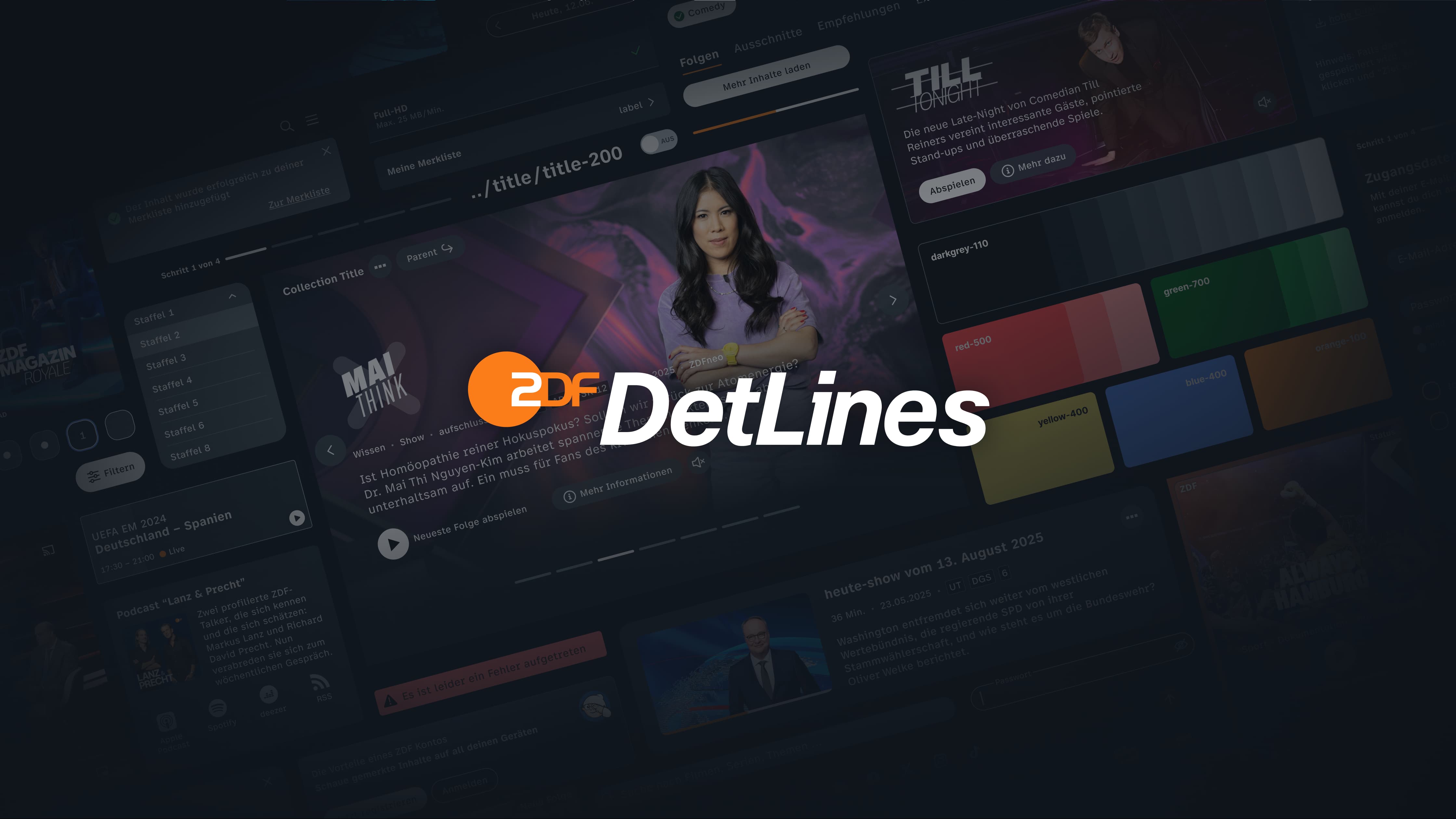 Project Keyvisual - ZDF Designsystem Detlines